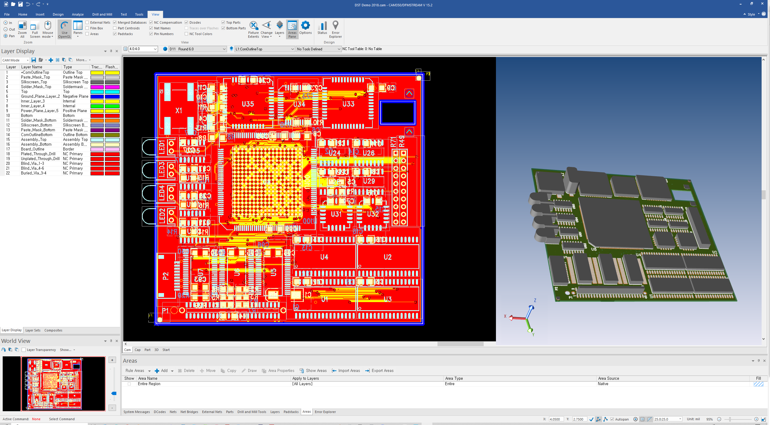 CAM350 Simulation View
